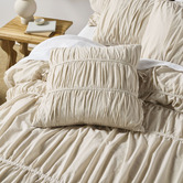 Linen House Natural Layla Cotton Voile Quilt Cover Set