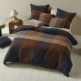 Linen House Fletcher Cotton Muslin Quilt Cover Set