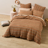 Linen House Cinnamon Dana Cotton Quilt Cover Set