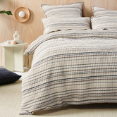 Linen House Mushroom Dana Cotton Quilt Cover Set