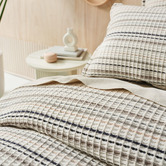 Linen House Mushroom Dana Cotton Quilt Cover Set