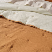 Linen House Somerset Cinnamon Queen/King Cotton Coverlet