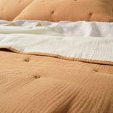 Linen House Somerset Cinnamon Queen/King Cotton Coverlet