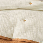 Linen House Somerset Cinnamon Queen/King Cotton Coverlet