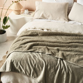 Linen House Sena Velvet Blanket