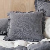 Linen House Lucy Square Cotton Muslin Cushion