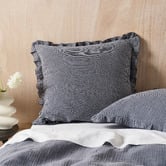 Linen House Lucy Square Cotton Muslin Cushion