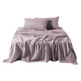 Linen House Flannelette Plain-Dyed Cotton Sheet Set