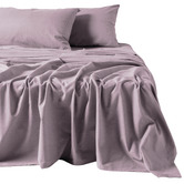 Linen House Flannelette Plain-Dyed Cotton Sheet Set