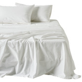 Linen House Flannelette Plain-Dyed Cotton Sheet Set