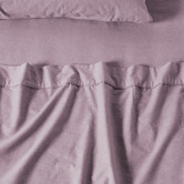 Linen House Flannelette Plain-Dyed Cotton Sheet Set