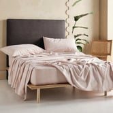 Linen House Flannelette Plain-Dyed Cotton Sheet Set