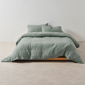 Linen House Eucalyptus Ryland Jersey Cotton Quilt Cover Set