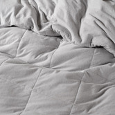 Linen House Grey Ryland Jersey Cotton Quilt Cover Set