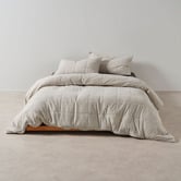 Linen House Pebble Ryland Jersey Cotton Quilt Cover Set