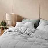 Linen House Grey Ryland Jersey Cotton Quilt Cover Set