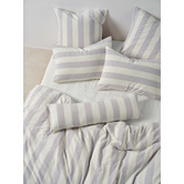 Linen House Vintage Stripe Cotton &amp; Linen European Pillowcase