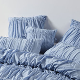 Linen House Bluebell Layla Cotton Voile Cushion
