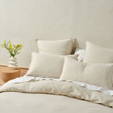 Linen House Natural Connie Cotton &amp; Linen Quilt Cover Set