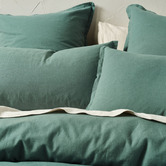 Linen House Pine Connie Cotton &amp; Linen Quilt Cover Set