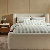 Linen House Jade Vintage Cotton &amp; Linen Quilt Cover Set