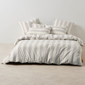 Linen House Lavender Vintage Cotton &amp; Linen Quilt Cover Set