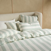 Linen House Jade Vintage Cotton &amp; Linen Quilt Cover Set
