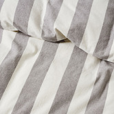 Linen House Steel Vintage Cotton &amp; Linen Quilt Cover Set