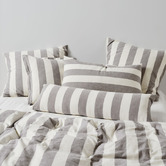 Linen House Steel Vintage Cotton &amp; Linen Quilt Cover Set