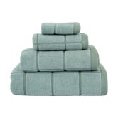 Linen House Geneva Yarn-Dyed Cotton Bathroom Towels