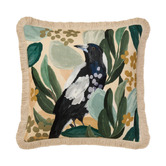 Linen House Mount Gambier Magpie Cotton Slub Cushion