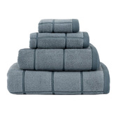 Linen House Geneva Yarn-Dyed Cotton Bathroom Towels