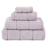 Linen House Geneva Yarn-Dyed Cotton Bathroom Towels
