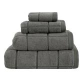 Linen House Geneva Yarn-Dyed Cotton Bathroom Towels