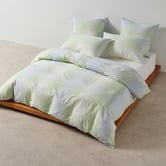 Linen House Clearwater Sunrise Check Cotton Sateen Quilt Cover Set