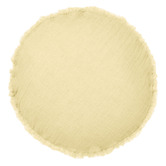 Linen House Maya Round Cotton &amp; Linen Cushion