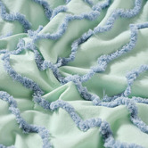 Linen House Mint Metung Cotton Chenille Quilt Cover Set