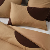 Linen House Clay Pluto Cotton Sateen Quilt Cover Set