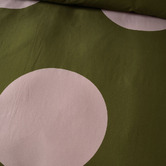 Linen House Olive Pluto Cotton Sateen Quilt Cover Set