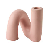 Linen House Twist Stoneware Candle Holder