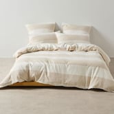Linen House Vintage Wide Stripe Reversible Quilt Cover Set