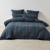 Linen House Douglas Yarn-Dyed Cotton Quilt Cover Set
