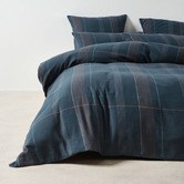 Linen House Douglas Yarn-Dyed Cotton Quilt Cover Set