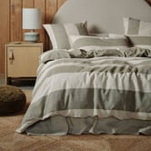 Linen House Vintage Wide Stripe Reversible Quilt Cover Set