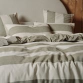 Linen House Vintage Wide Stripe Reversible Quilt Cover Set