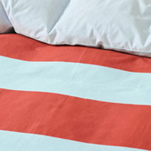 Linen House Rugby Stripe Cotton Sateen Quilt Cover Set