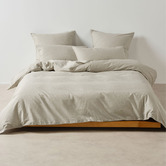 Linen House Volley Check Cotton Percale Quilt Cover Set