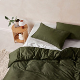 Linen House Surf Wash Cotton Sateen Quilt Cover Set