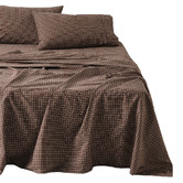 Linen House Volley Check Cotton Percale Sheet Set
