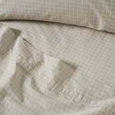 Linen House Volley Check Cotton Percale Sheet Set